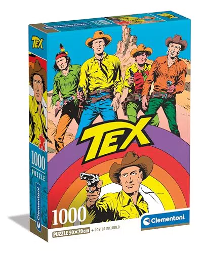 Clementoni Tex Puzzle - Puzzle Fumetti con Illustrazioni d'Autore per Adulti