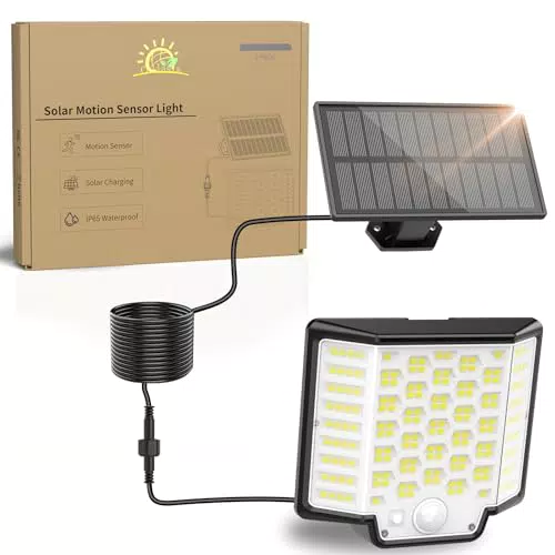Collasis Faretto Led Solare da Giardino con Sensore, IP65 Impermeabile
