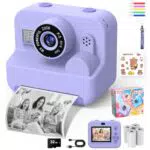 CONMRO Macchina Fotografica Istantanea per Bambini 1080P con Carta da Stampa