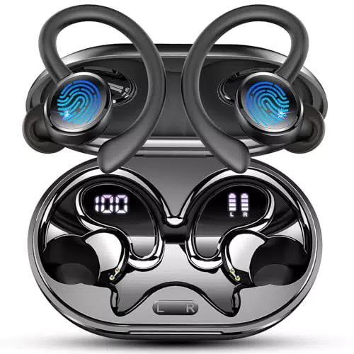 Cuffie Bluetooth 5.4 Sport con Cancellazione Rumore e 3D Bass Stereo IP7