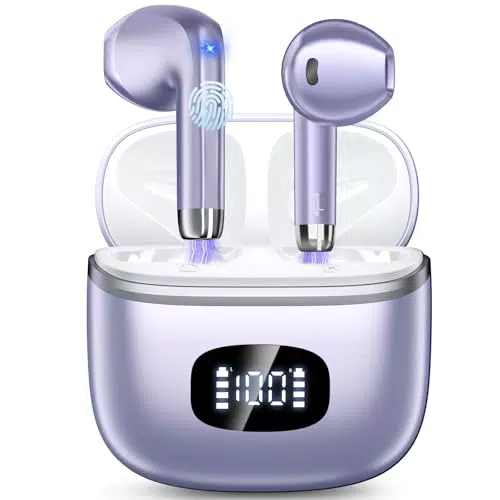 Cuffie Bluetooth 5.3 Stereo HiFi con Microfoni ENC e Touch Control, Impermeabili