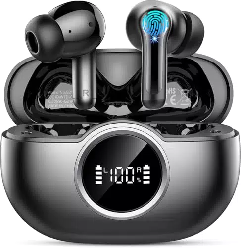Cuffie Bluetooth 5.4 con Stereo Hi-Fi, Cancellazione Rumore e Impermeabilità IP7
