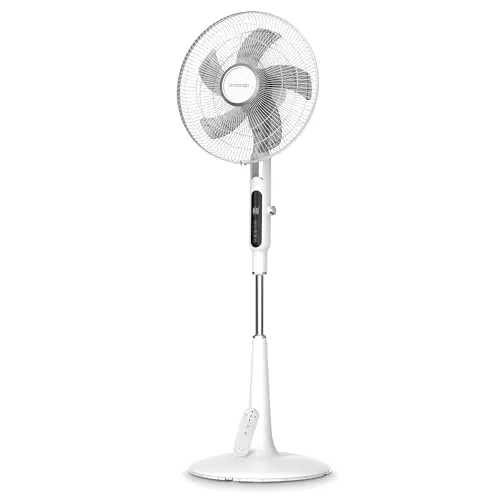 DARDARUGA Ventilatore a Piantana Digitale Oscillante con Telecomando e Timer
