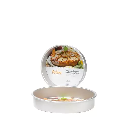Decora Teglia Professionale Tonda Ø 15 cm in Alluminio Anodizzato senza Saldature