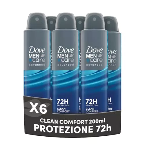 Dove Men + Care Deodorante Spray Clean Comfort, Protezione fino a 72 Ore