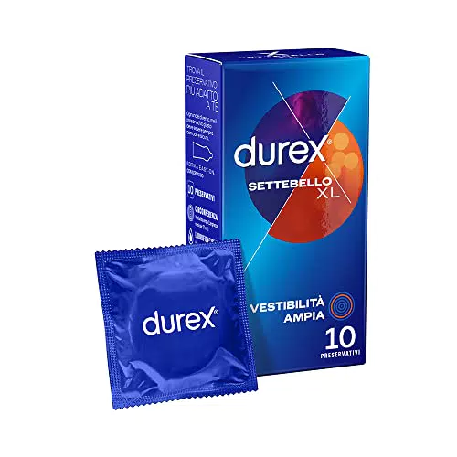 Durex Settebello XL Preservativi Extra Large - Protezione e Comfort