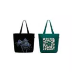 Ecoright Borsa in Tela da Donna con Tasca Interna e Cerniera per Shopping e Lavoro