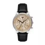Emporio Armani Orologio Analogico al Quarzo Uomo Cinturino in Pelle AR11634