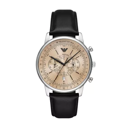 Emporio Armani Orologio Analogico al Quarzo Uomo Cinturino in Pelle AR11634