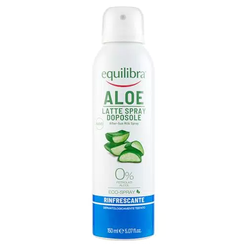 Equilibra Solari, Aloe Latte Spray Doposole, Latte Spray a Base di Aloe Vera