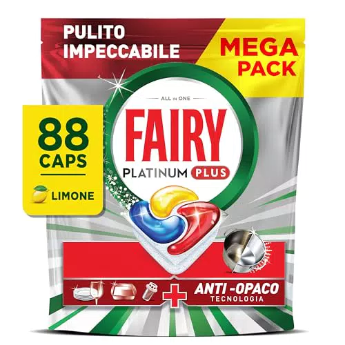 Fairy Platinum Capsule: Detergente per Lavastoviglie con Tecnologia Anti-Matt