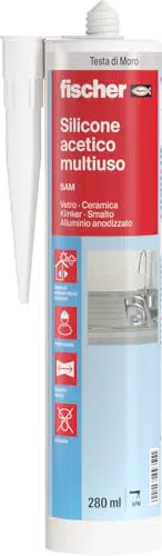 Fischer Sigillante Antimuffa Multiuso SAM per Vetro, Alluminio e Ceramica