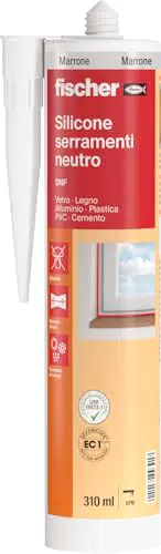 Fischer SNF Silicone Sigillante per Legno, Pavimenti e Finestre, Neutro