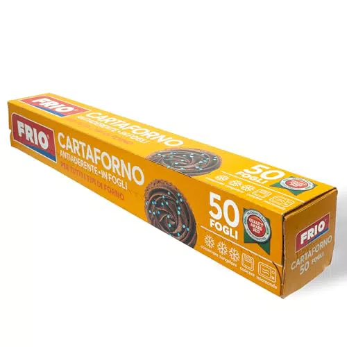 FRIO Carta Forno Pretagliata 33x38 cm - Antiaderente e Biodegradabile