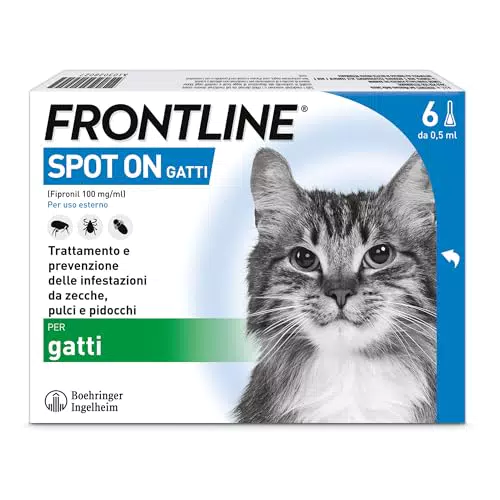 Frontline Spot On Antiparassitario Gatti - Protezione da Zecche e Pulci