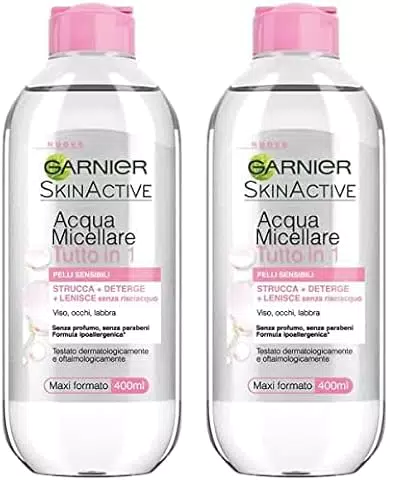 Garnier SkinActive, Acqua Micellare Tutto in 1, Pelli sensibili