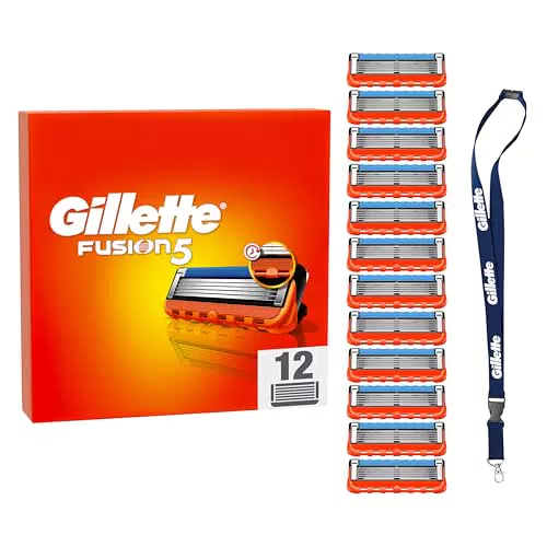 Gillette Fusion5 Lamette di Ricambio per Rasoio con Striscia Lubrificante