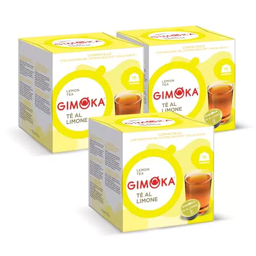 Gimoka Tè al Limone in Capsule Compatibili per Macchinetta Dolce Gusto