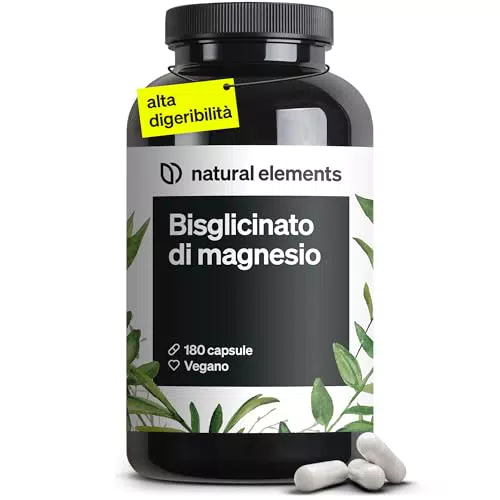 Glicinato di Magnesio 300mg - Magnesio Chelato Alta Digeribilità Vegano
