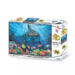Grandi Giochi Puzzle Lenticolare Orizzontale Squalo Bianco con Effetto 3D