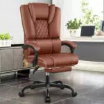 Guessky Sedia da Ufficio Ergonomica con Braccioli e Supporto Lombare Regolabile