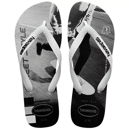 Havaianas Hype, Infradito Uomo, White White Black Black