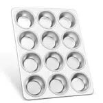 HaWare Stampo per Muffin in Acciaio Inox - Utensile da Cucina Professionale