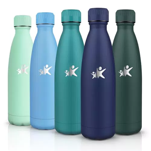 HoneyHolly Borraccia Termica in Acciaio Inox Antigoccia per Sport e Ufficio