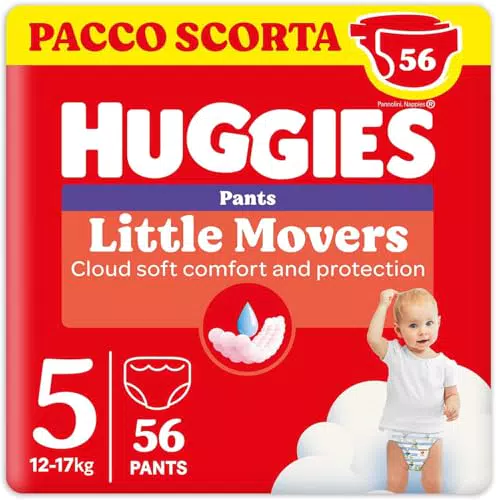 Huggies Little Movers Mutandine Ultra Assorbenti per Protezione Completa