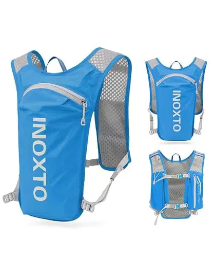 INOXTO Zaino da Corsa Leggero con Idratazione e Strisce Riflettenti per Outdoor
