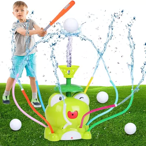 Irrigatore d'acqua per bambini - Giocattolo Sprinkler Baseball per attività all'aperto
