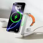 iVANKY Stazione di ricarica wireless 3 in 1 veloce per iPhone e AirPods
