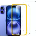 iVoler Pellicola Vetro Temperato per iPhone 15/16, Anti Graffio Durezza 9H