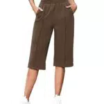 Jahetuul Pantaloni Jogging 3/4 Donna Gamba Regolabile Casual Estivi Fitness