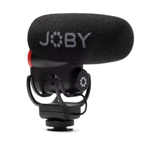 JOBY Wavo PLUS Microfono Vlogging Super-Cardioide con Monitoraggio Audio Live