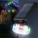 Justup Lampade solari per esterni con sensore di movimento, impermeabili per giardino