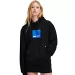 Karl Lagerfeld Felpa con Cappuccio Box Logo Donna, Vestibilità Regolare