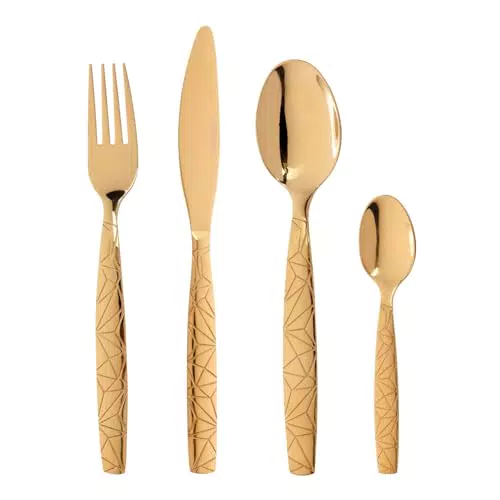 KASANOVA Set di posate in acciaio inox Matrix per 6 persone