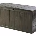 Keter Baule Sherwood in Resina con Ruote, Capacità 270 Lt, 117 x 45 x 57.5 cm