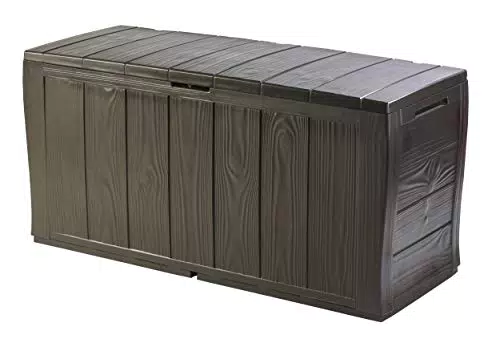 Keter Baule Sherwood in Resina con Ruote, Capacità 270 Lt, 117 x 45 x 57.5 cm