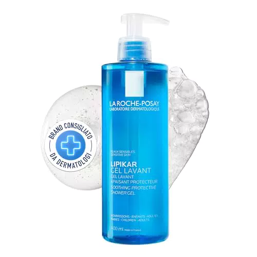 La Roche-Posay Lipikar Gel Detergente Lenitivo per Viso e Corpo, Pelli Sensibili