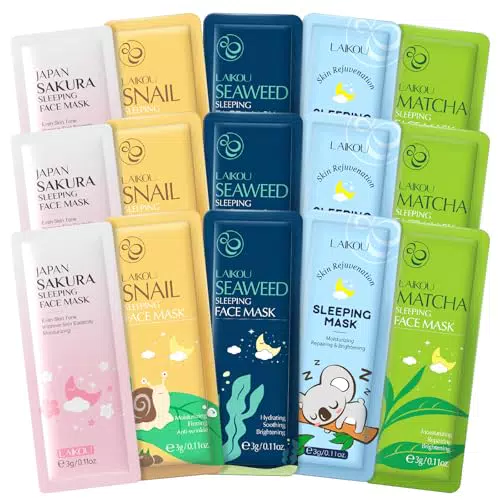 Laikou Maschera Notturna Idratante per Viso - Cura della Pelle Senza Risciacquo