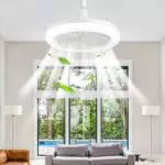 Ventilatore da Soffitto con Luce E27 e Telecomando - Super Silenzioso e Programmabile