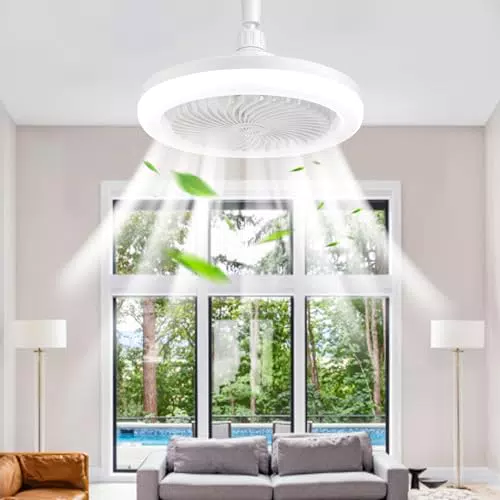 Ventilatore da Soffitto con Luce E27 e Telecomando - Super Silenzioso e Programmabile