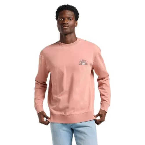 Lee Regular Graphic SWS Maglia di Tuta, Seppia