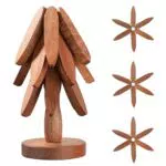 Markcco Sottopentola in legno per piatti caldi - Supporto a forma di albero