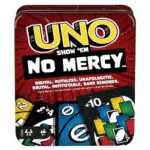 Mattel Games UNO No Mercy - Gioco di carte con regole speciali, 7+ anni