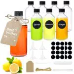 Mispudin Bottigliette di Vetro Riutilizzabili per Liquori e Bevande, 100ml