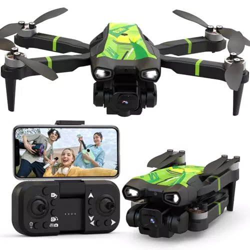 Morlyrctooy M18 Mini Drone 1080P Quadricottero RC Pieghievole per Adulti
