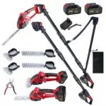 Potatore Telescopico Multitool 21V con Accessori Tagliasiepi e Batteria Inclusi